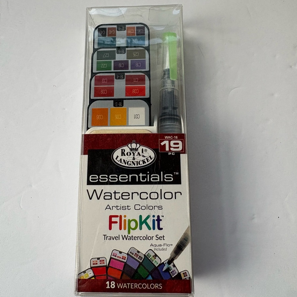 Brand New Watercolor FlipKit 19 Piece Set